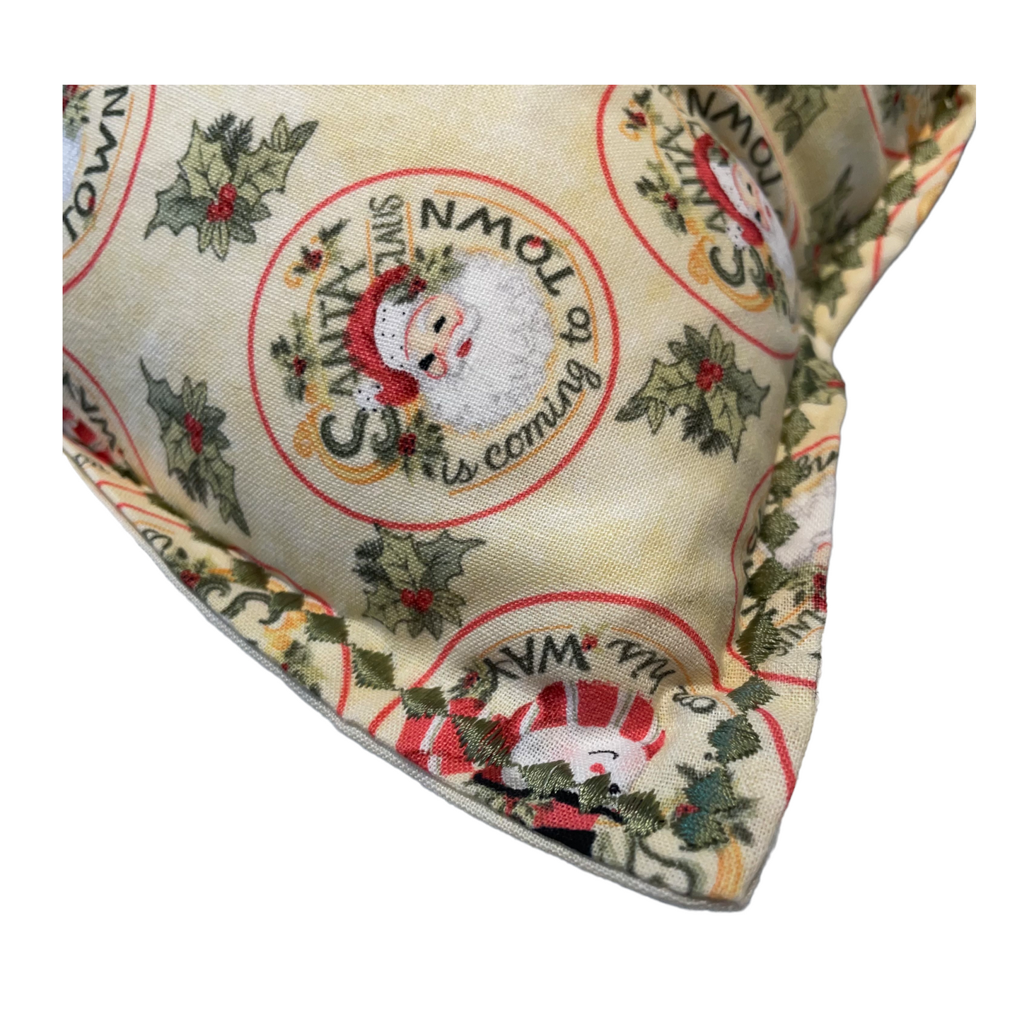 Christmas Pillow Sham, Vintage Santas and Snowmen. Insert sold Separately - Home Stitchery Decor