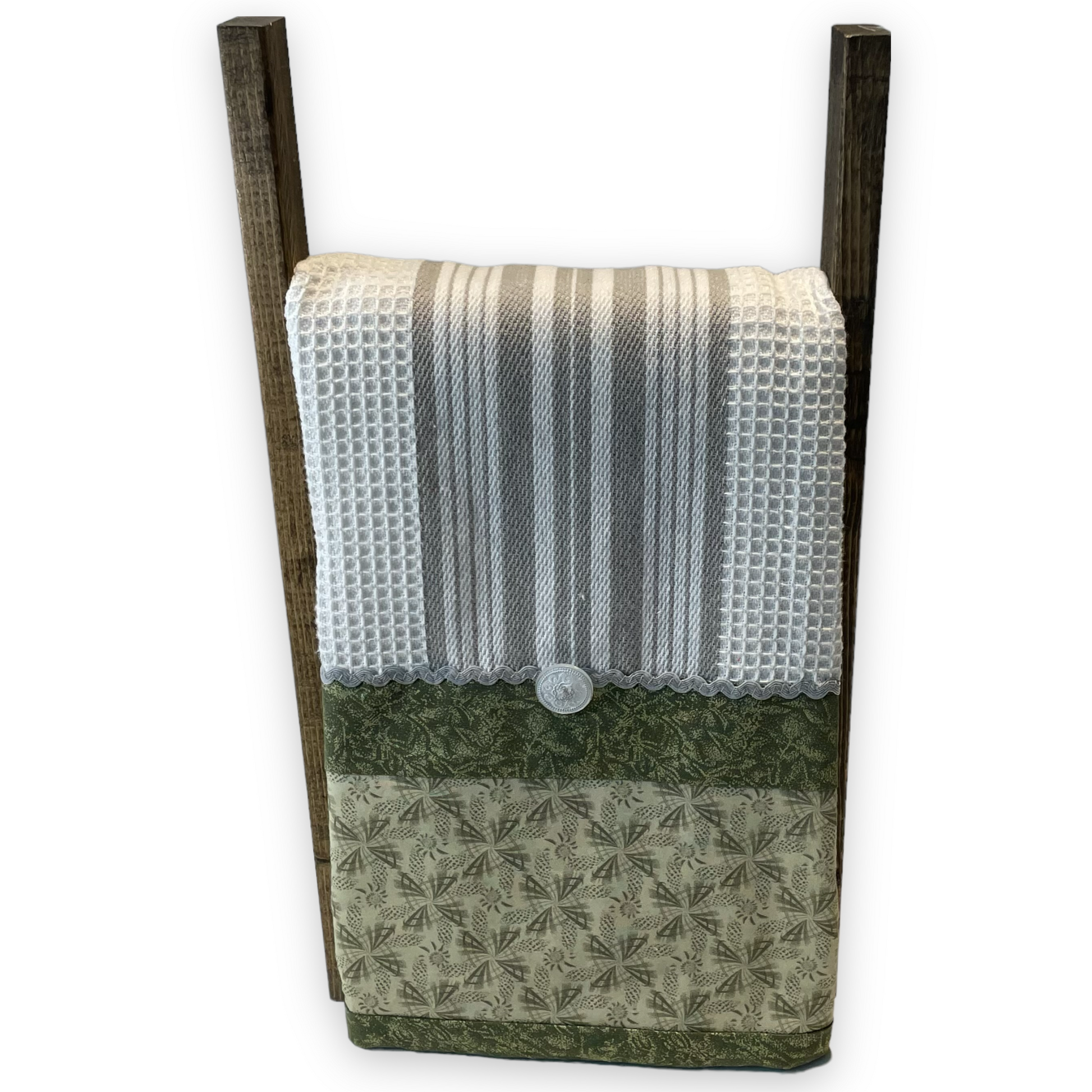 Handcrafted Modern Farmhouse Tea Towel. Oversized Dish Towel For Kitchen - Home Stitchery Decor