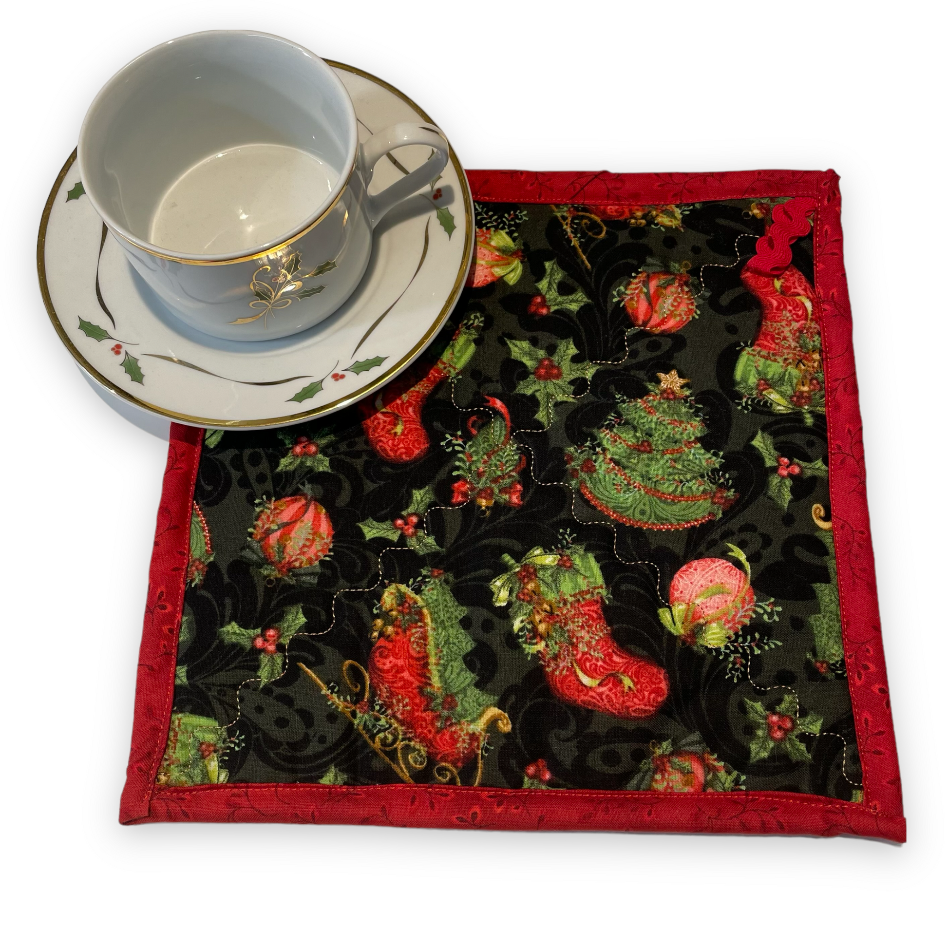 Christmas Pot Holders - Home Stitchery Decor