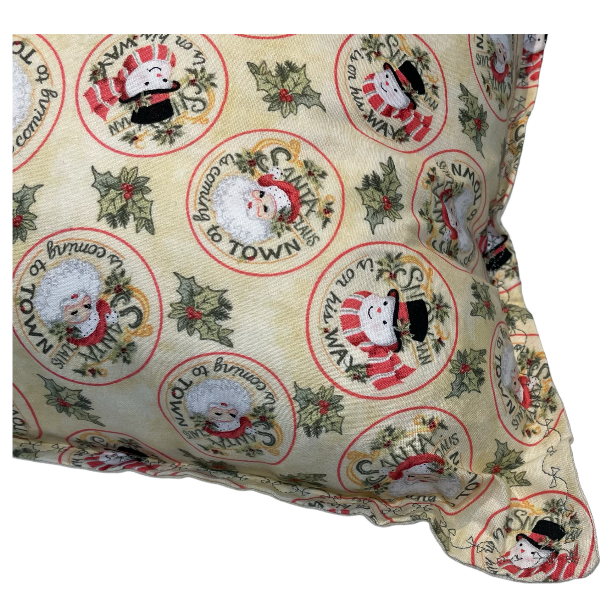 Retro Santas and Snowmen Christmas Pillow Sham, Insert Sold Separately - Home Stitchery Decor