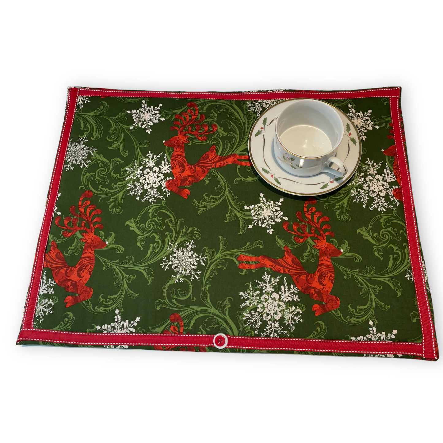 Christmas Kitchen Dish Drying Mat, Kitchen Counter Mat - Home Stitchery Decor
