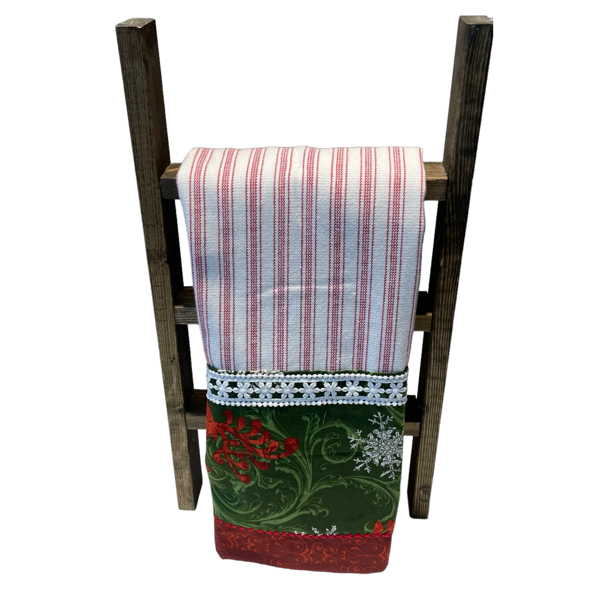 Christmas Dish Towels, Christmas Kitchen Tea Towel. - Home Stitchery Decor