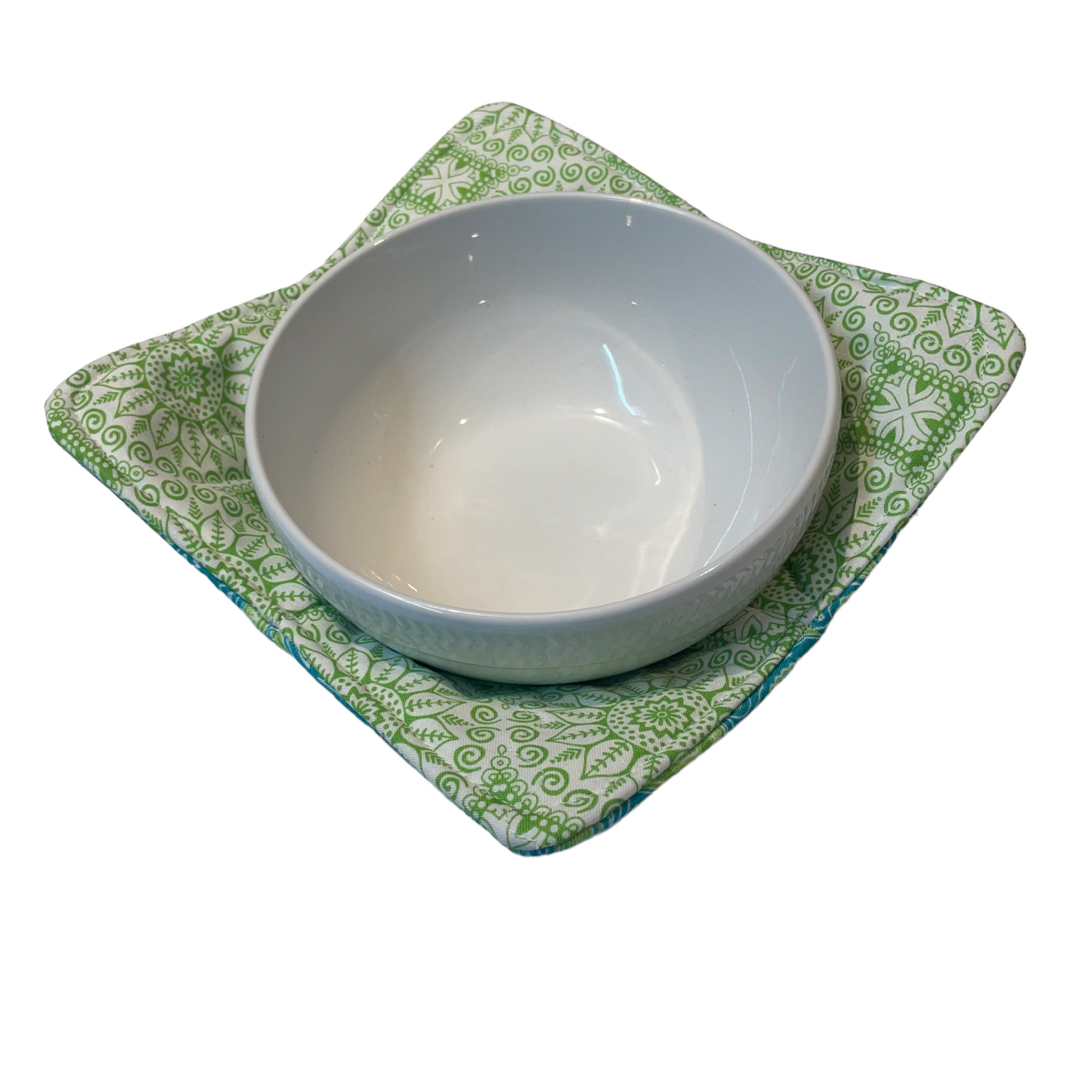 Microwave Soup Bowl Cozy, Soup Hot Pad, Handcrafted in Canada - Home Stitchery Decor