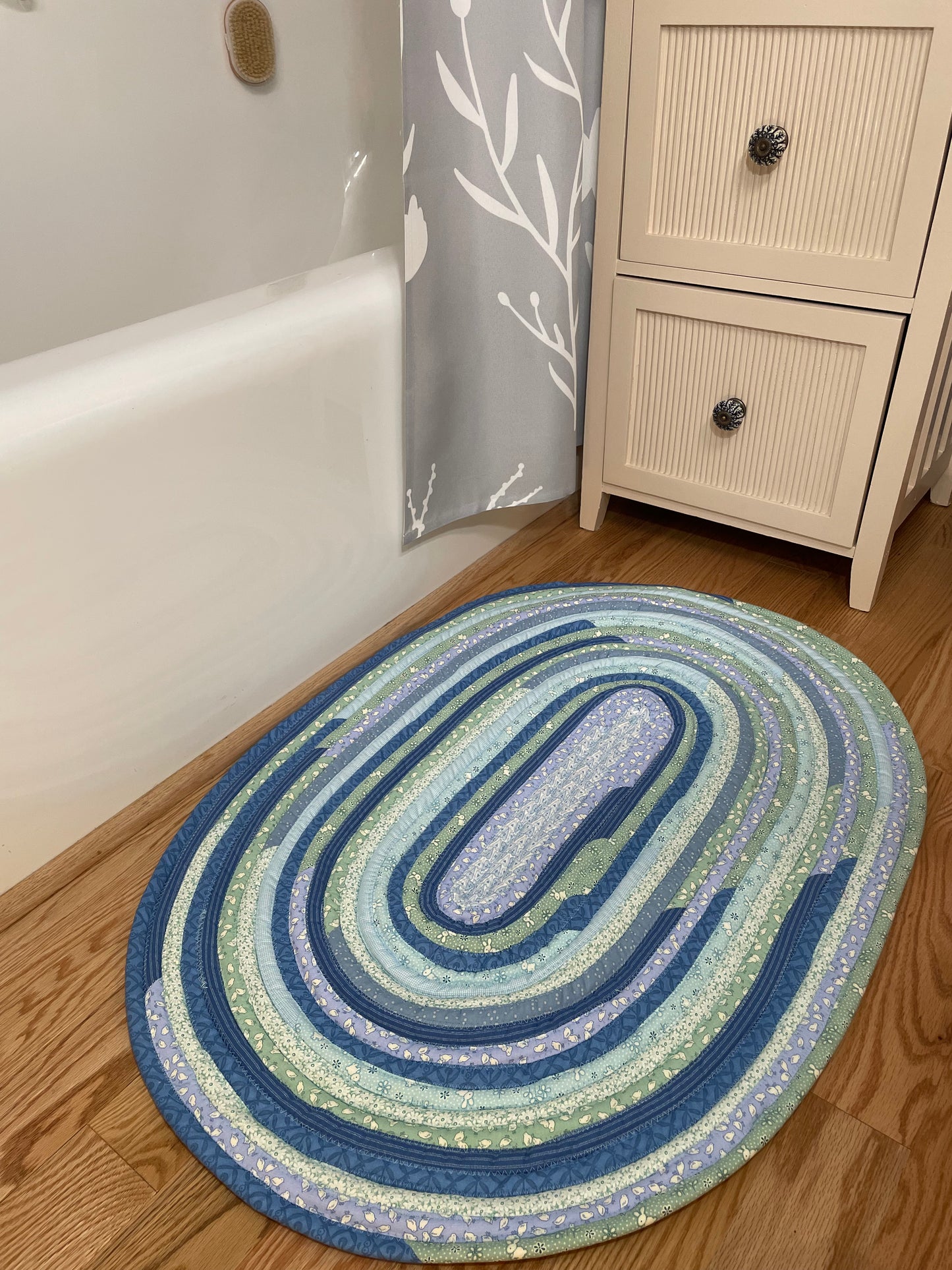 A beautiful blue and green nursery rug is the perfect way to bring life and color to any nursery. Whether in soft and subtle hues or bold and eye-catching shades, this rug will add a unique and special touch to any baby's room. Made from high-quality materials, this rug will provide warmth and comfort to both baby and parents. The easy to clean surface makes this rug a great choice for both parents and children. Enjoy the perfect combination of style and function with the blue and green nursery rug.