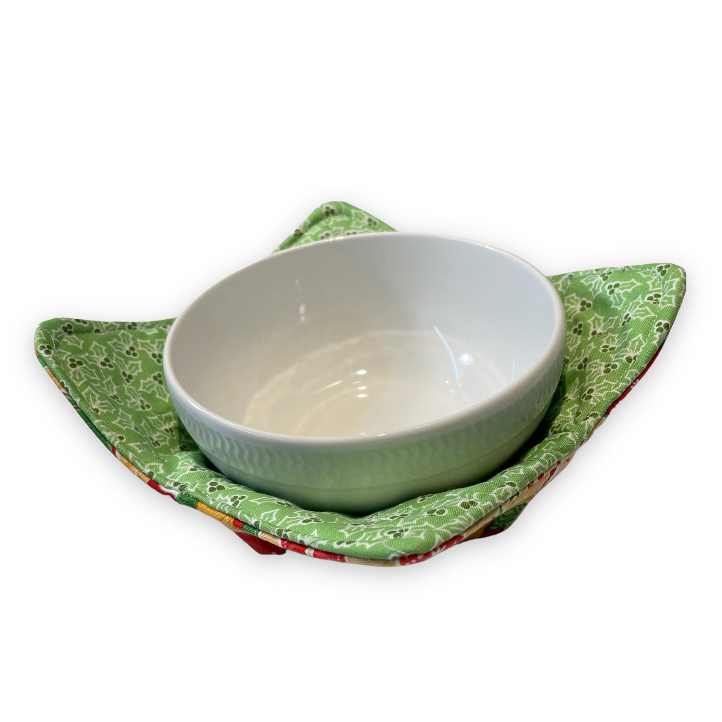 Christmas Soup Bowl Hugger, Microwave Soup Cozy, Microwave Soup Bowl Hugger - Home Stitchery Decor