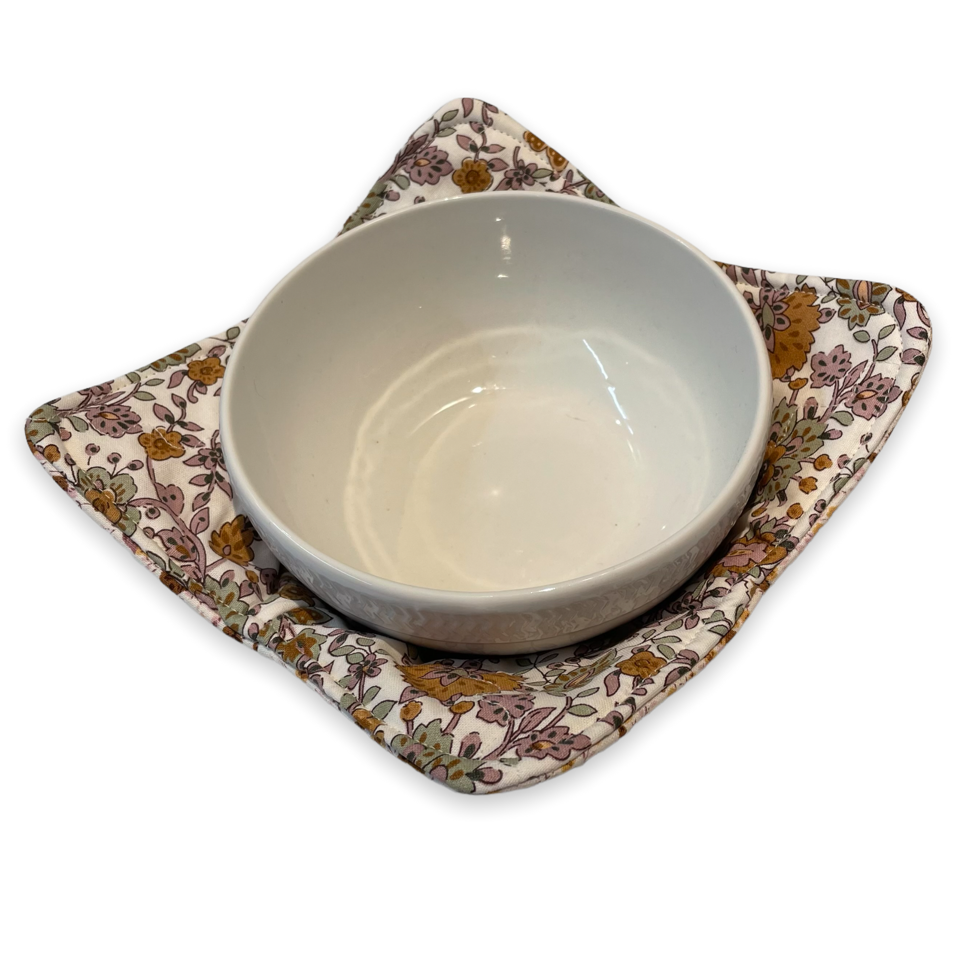 Microwave Soup Bowl Cozy. Hot Soup Bowl Pad - Home Stitchery Decor