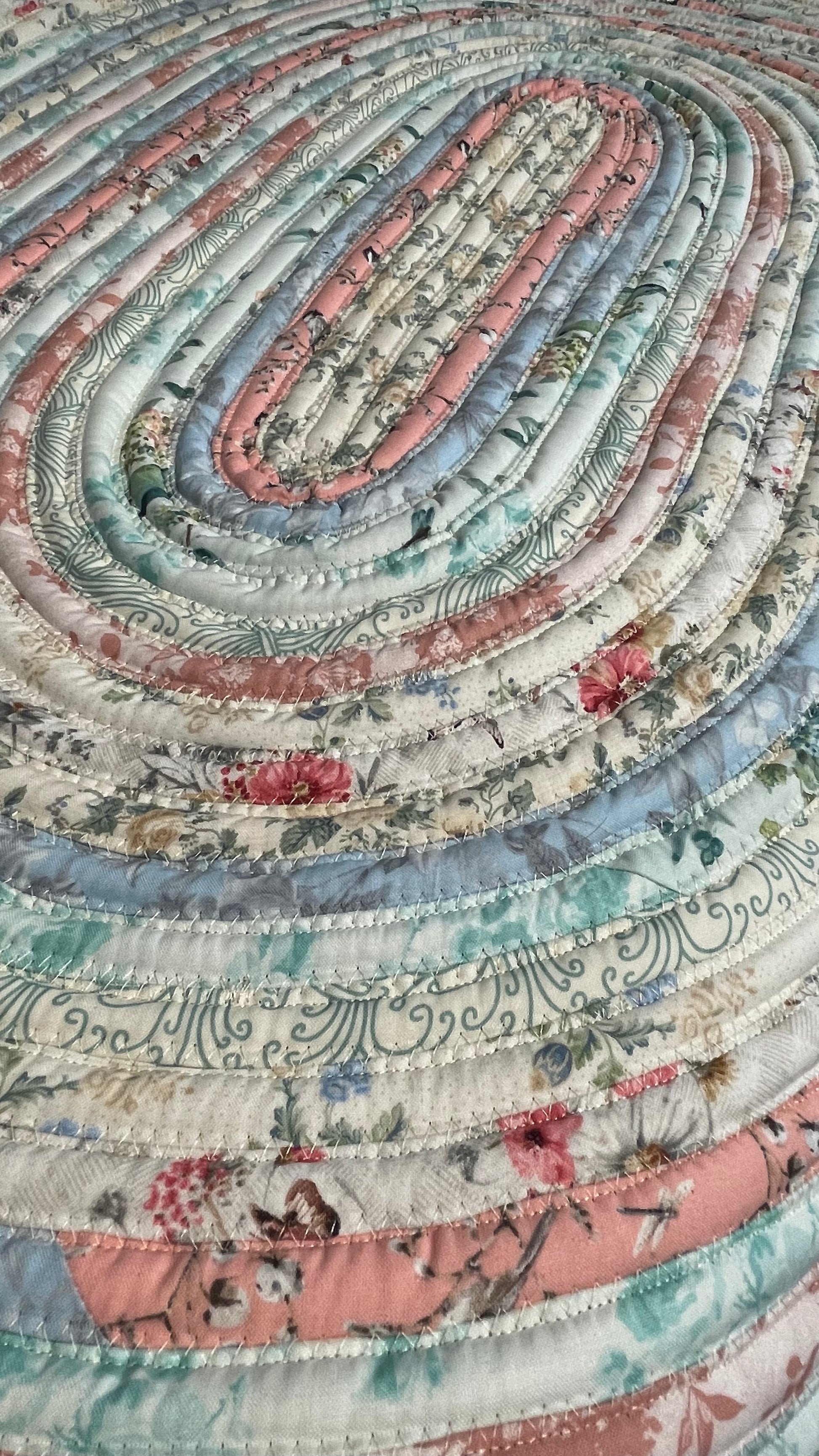 Shabby Chic Handmade Washable Cotton Rug | Handmade JellyRoll Rug | Modern Farmhouse Accent Rug - Home Stitchery Decor