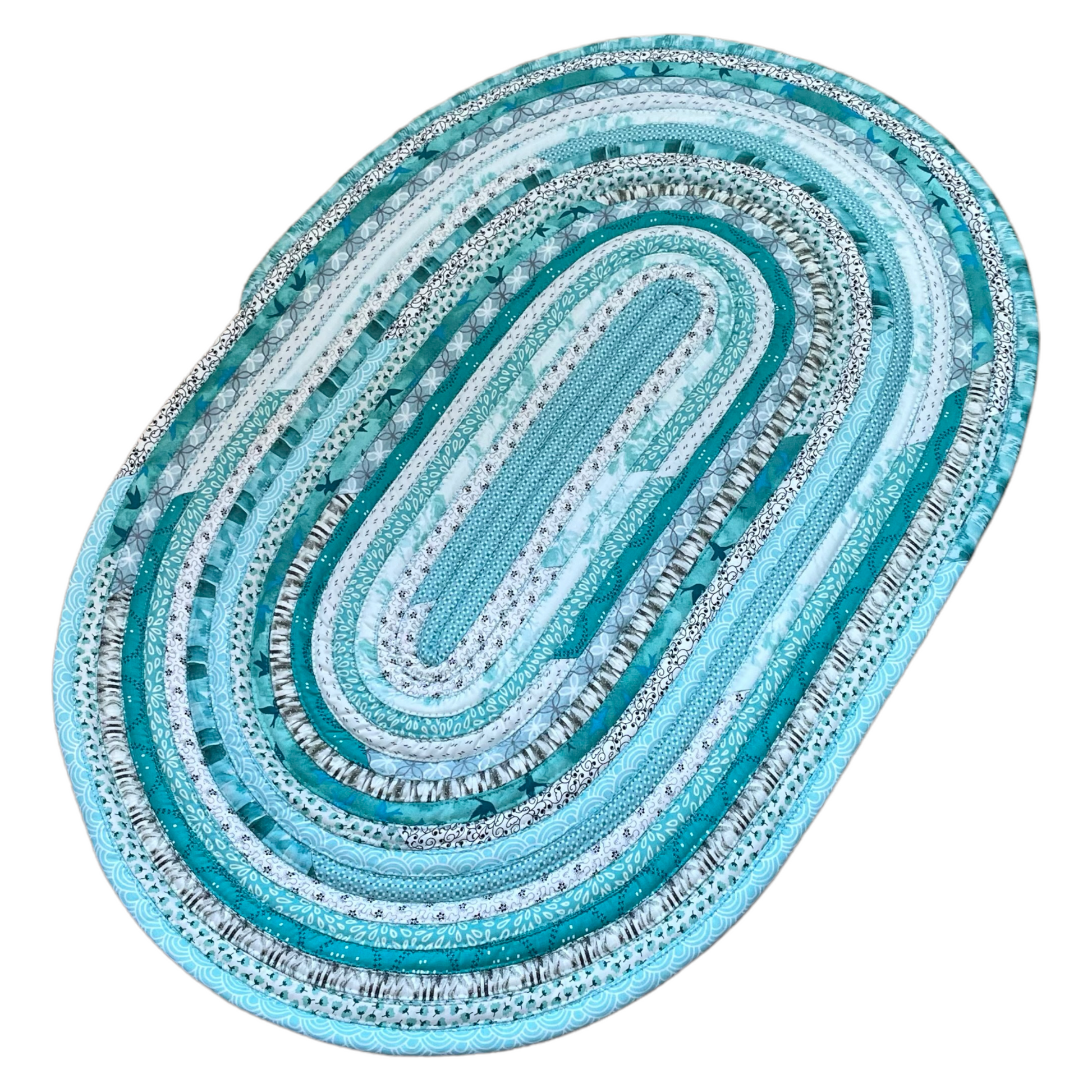 Teal and Black Kitchen Accent Rug, Washable Kitchen Mat or Luxury Bathmat - Home Stitchery Decor