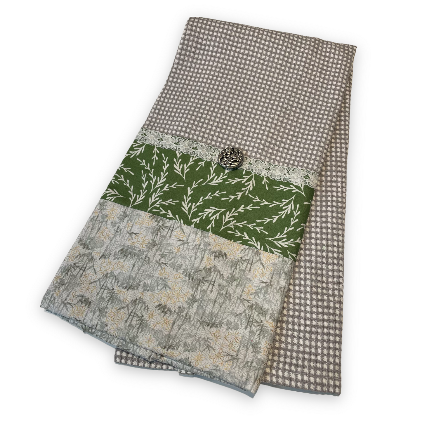 Modern Farmhouse Tea Towel, Farmhouse Kitchen Dish Towel - Home Stitchery Decor