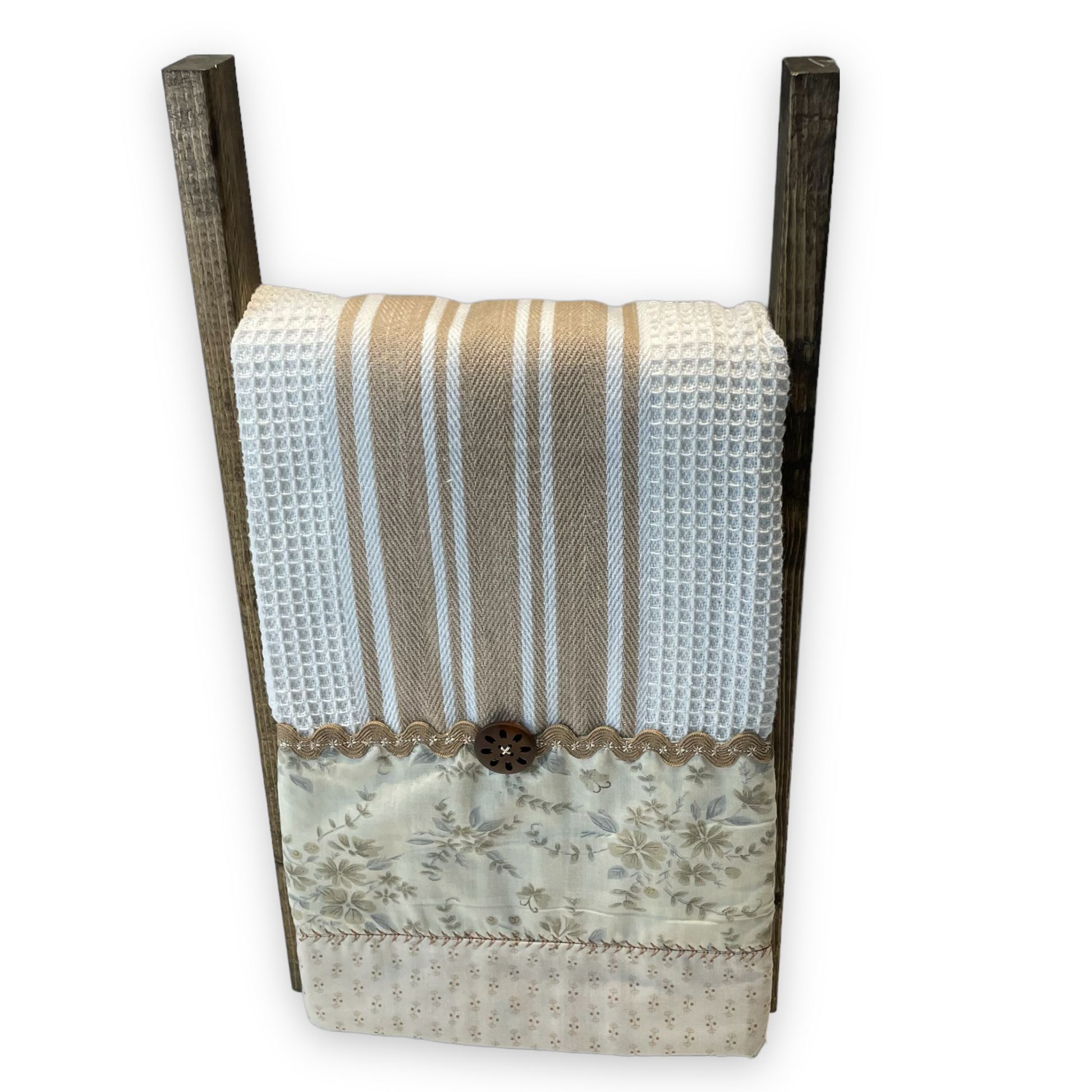Vintage Farmhouse Kitchen Tea Towel, Farmhouse Dish Towel - Home Stitchery Decor