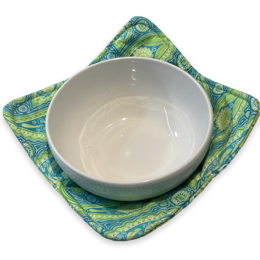 Microwave Soup Bowl Cozy, Soup Hot Pad, Handcrafted in Canada - Home Stitchery Decor