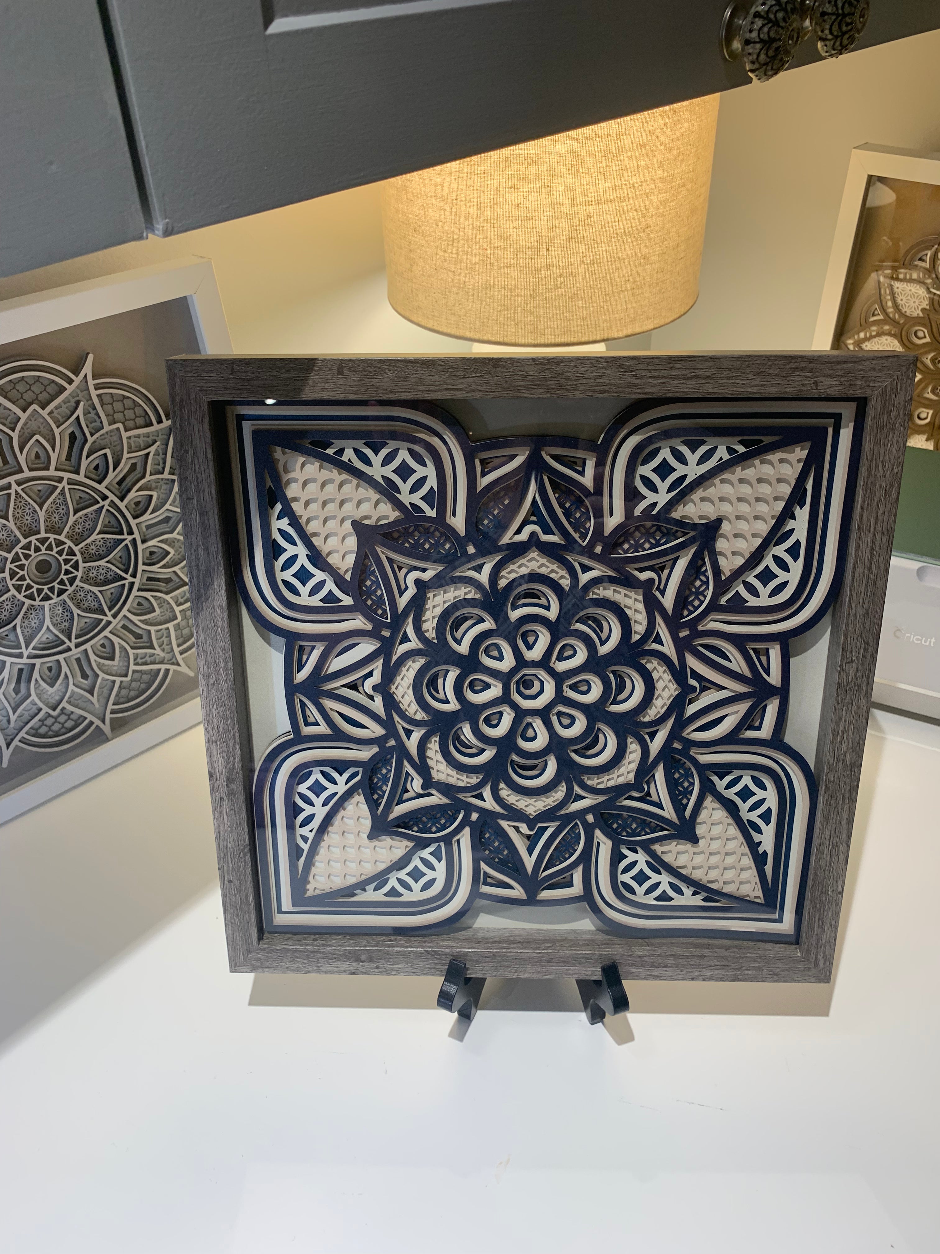 Mandala 3d SVG File For Cricut Instant Download Layered SVG Mandala Design For Shadow Box Mandala Jpeg Png AI Eps Dxf Ai
